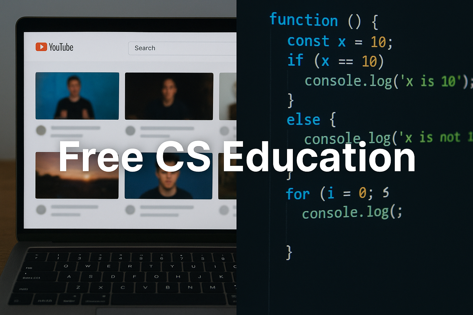 Learn programming free YouTube roadmap infographic