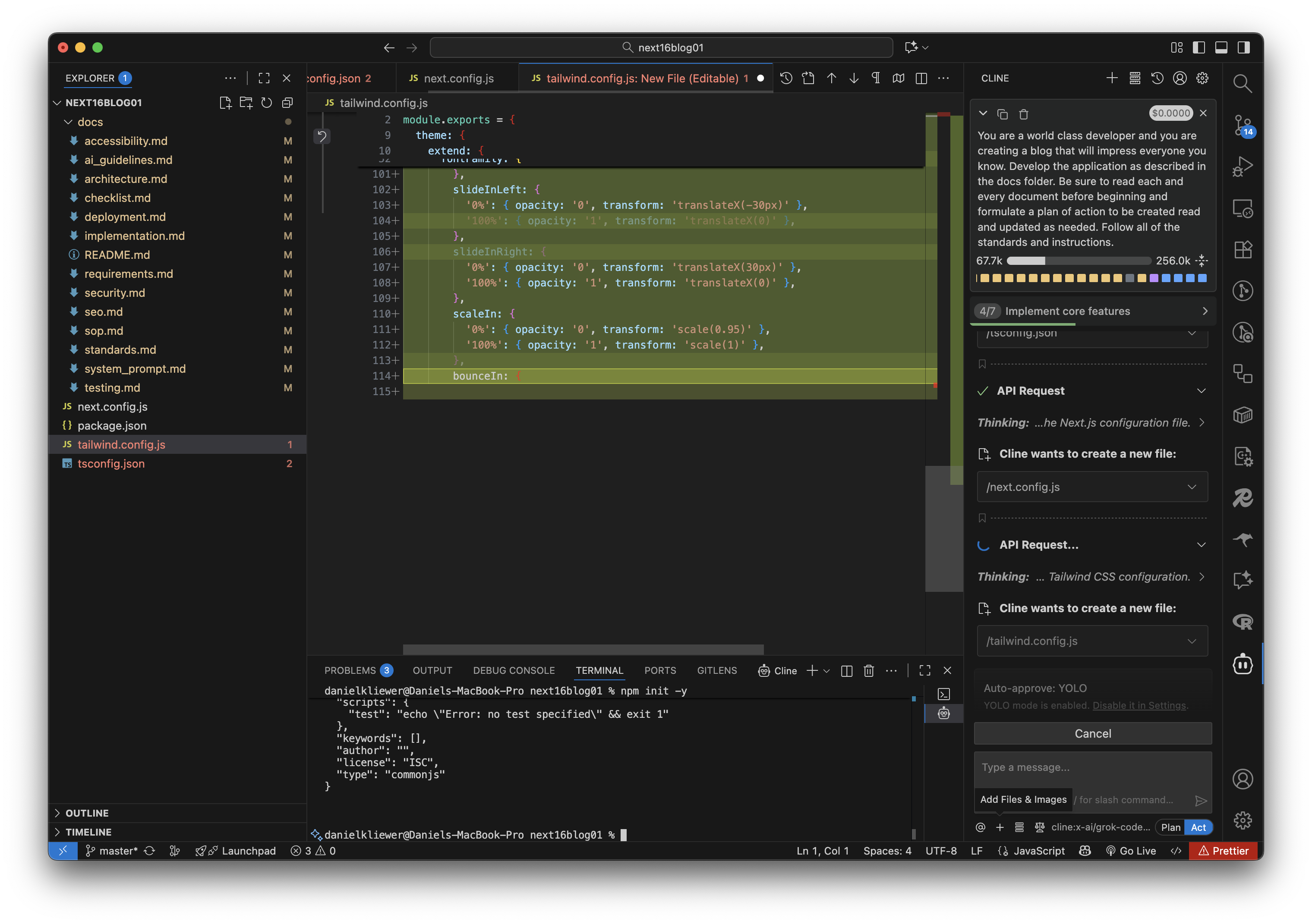 Development in progress